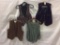 4pc. women's clothes incl. a leather vest by BB Dakota, vest by Prezzia Sportswear + sz M