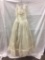 Vintage 1960's Bon Marche wedding dress w/ train; as is
