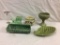 Vintage ceramic and porcelain pieces- incl. antique bow, Haeger ashtray and more see pics