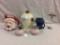 Collectibles lots - Ashford royal blue pitcher, cookie jar and santa pitcher + more