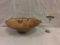 Handmade vintage maple burl free form centerpiece bowl signed by artist - 