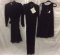 3 vintage women's dresses incl. a crocheted gown 