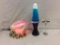 vintage lava lamp + a 1970's seashell lamp - rare! from Ft Randall Dam Pickstown South Dakota