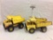 2 vintage Tonka dump trucks, 