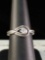 Beautiful sterling silver ring w/ 1/4 carot diamond