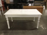 Vintage white wooden arts and crafts desk/table