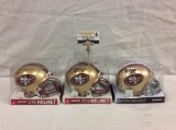 3 auto' d 49ers mini helmets-incl. Marcus Lattimore w/ PSA see desc & pics