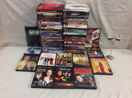 Set of 69 DVD's from various genres incl. Men In Black, Carrie, Shaft and more