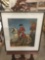 Framed print of Royal British Officer on horseback