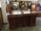Antique mid 1800's flame mahogany empire style sideboard dresser w/ mirror and nice design