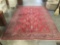 Karamar Karastan 100% wool large red area rug with classic pattern (red sarduk) - 8'2