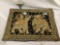 Decorative beaded/sequined tapestry with elephant riders