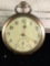 Antique coin silver (.800) pocket watch, unmarked, seems to be working