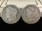 1890-O and 1901-O silver morgan dollars