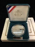 1994 U.S. mint Vietnam veterans memorial silver one dollar proof coin