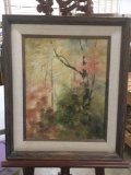 View from my window framed original painting by Henrietta Joseph in frame