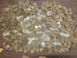Approx. 5 lbs. of lincoln wheat pennies, various dates from 1909 to 1958