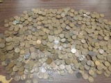 Collection of approx. 5 lbs. of lincoln wheat pennies, various dates from 1909 to 1958