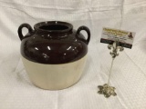 USA vintage two tone ceramic pot