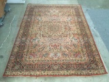 Senneh 100% wool French area rug w/ classic floral pattern