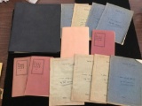 Collection of 13 vintage stamp stock books w/ hundreds of stamps, see pics
