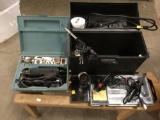 Dremel moto tool kit, 5 soldering irons and accessories + more see pics