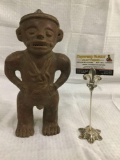 Antique South American clay figurine