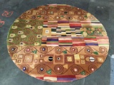 Lot of 2 wool rugs - Moneni abstract new wave designed round rug & long runner