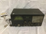 Vintage radio receiver by The Hallicrafters Co. Model S-40 - untested as is + Bodine antenna in box