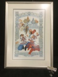 Russia Alaska Reunion pt. 1 print for Alaska Airline signed & #'d 622/1950 by Barbara Lavallee as is
