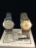 2 vintage mens watches, a Kenroy automatic and a Helbros automatic