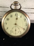 Antique coin silver (.800) pocket watch, unmarked, seems to be working