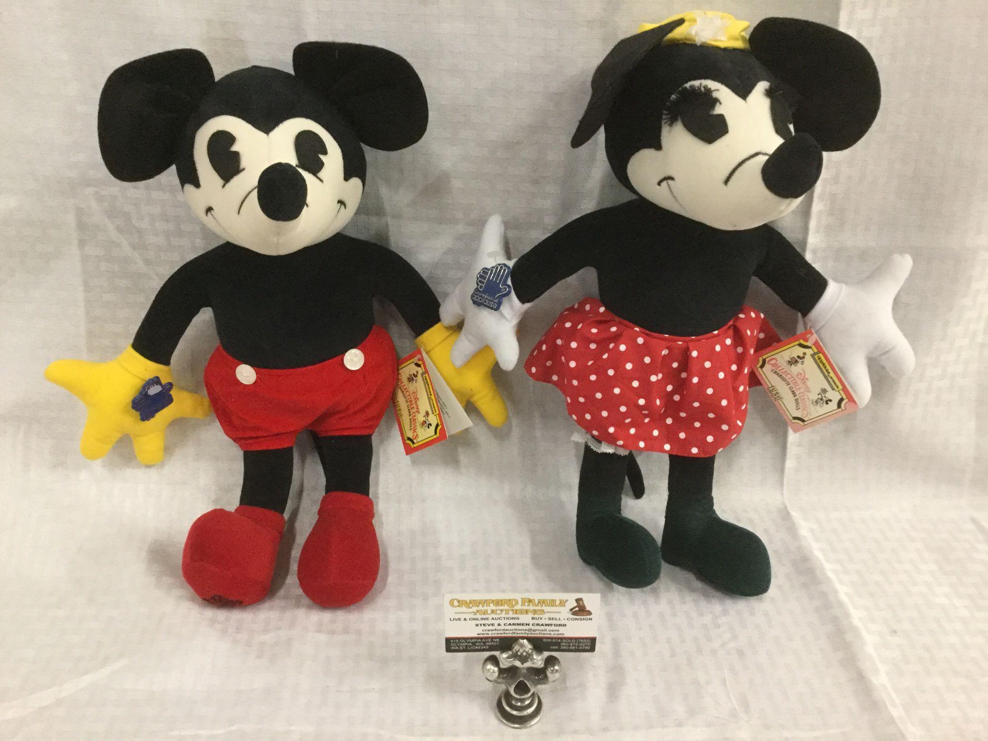 Charlotte clark mickey and minnie dolls sale