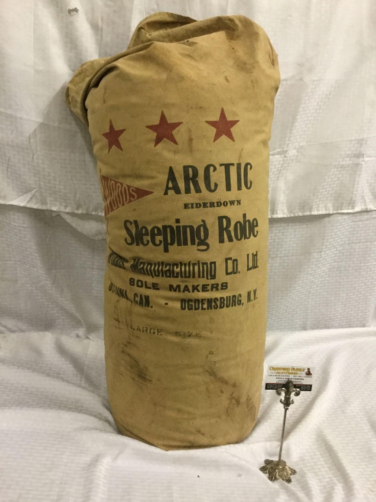 Woods "Arctic Eiderdown Sleeping Robe" sleeping bag size large | Art,  Antiques & Collectibles Collectibles Other Collectibles | Online Auctions |  Proxibid