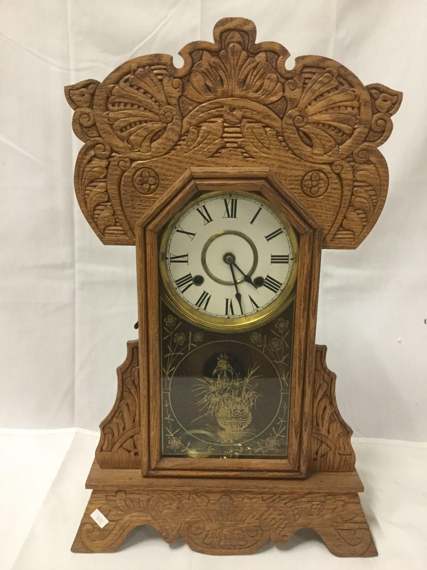 Antique 8 Day Camden Line Striking gingerbread | Proxibid
