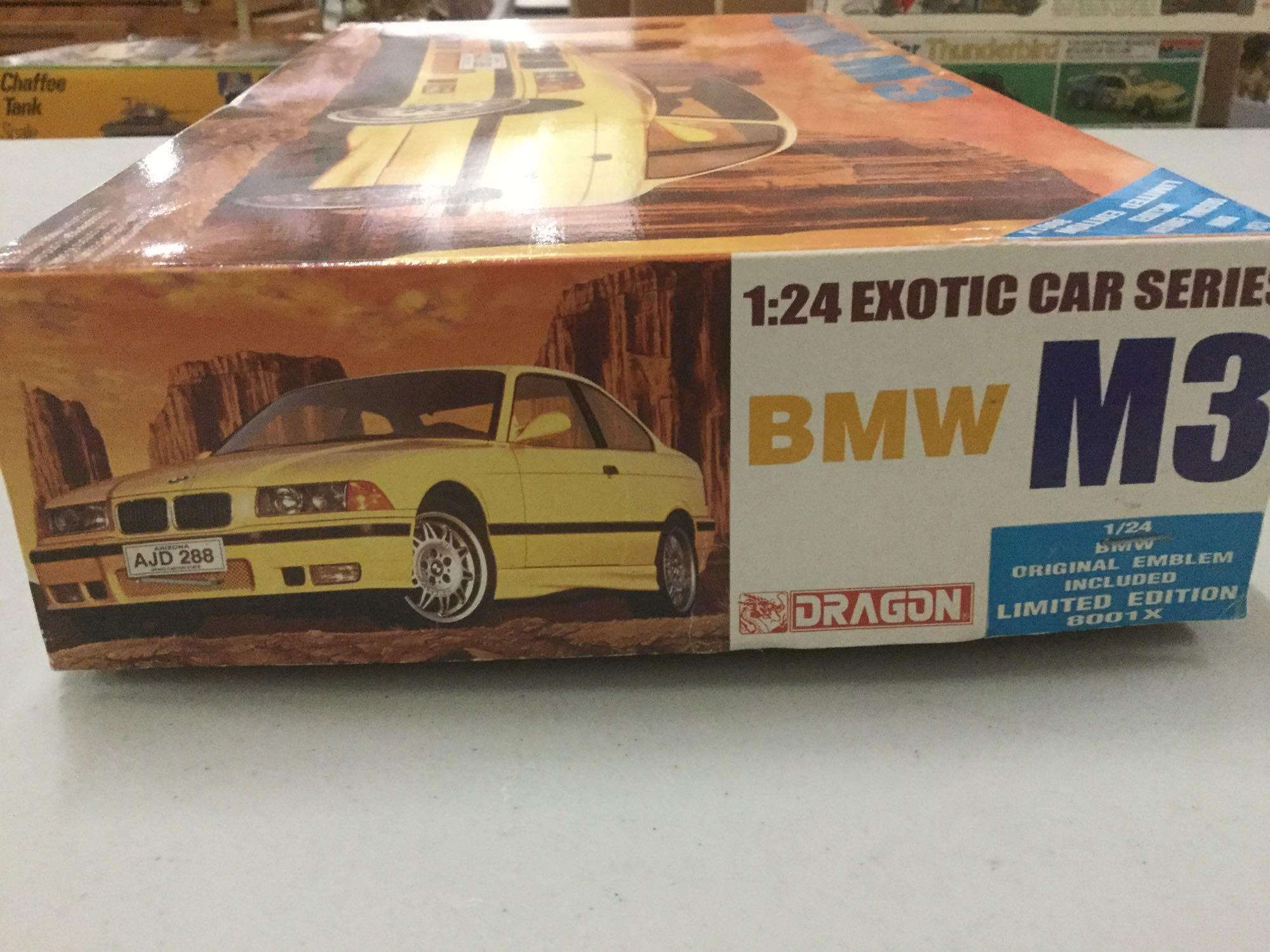 1:24 scale BMW M3 plastic model kit by Dragon, | Proxibid