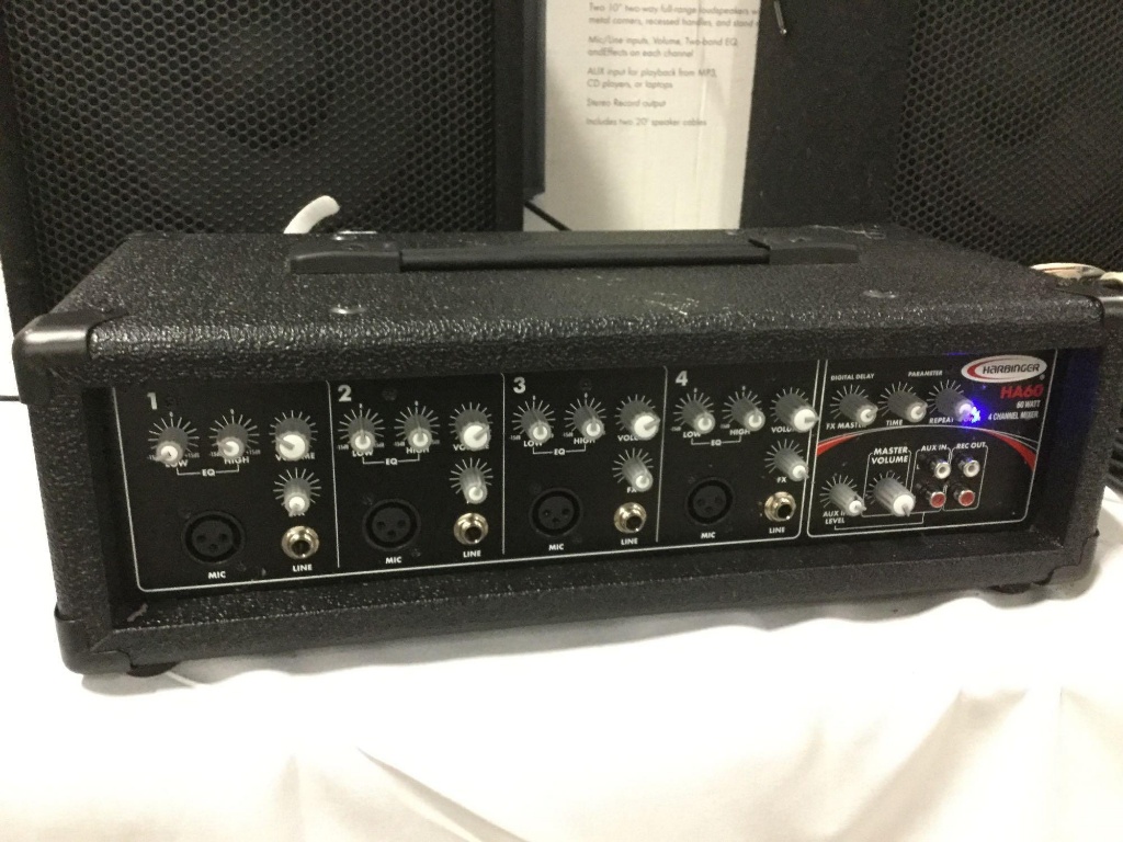 harbinger 60 watt pa system