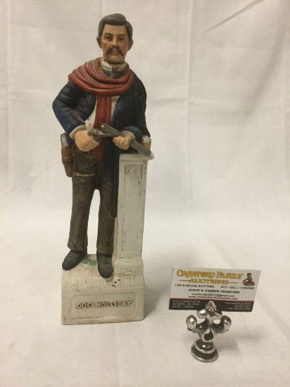 Doc Holliday McCormick Straight Bourbon Whiskey limited edition ceramic bottle decanter