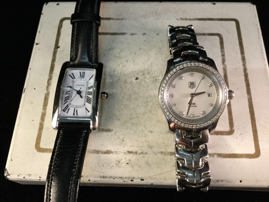 2 nice woman?s watches, a Cartier, and a Tag Heuer