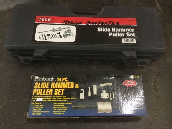 Performance Tech Slide Hammer Puller set & Pittsburgh 14 pc Slide Hammer and Puller set
