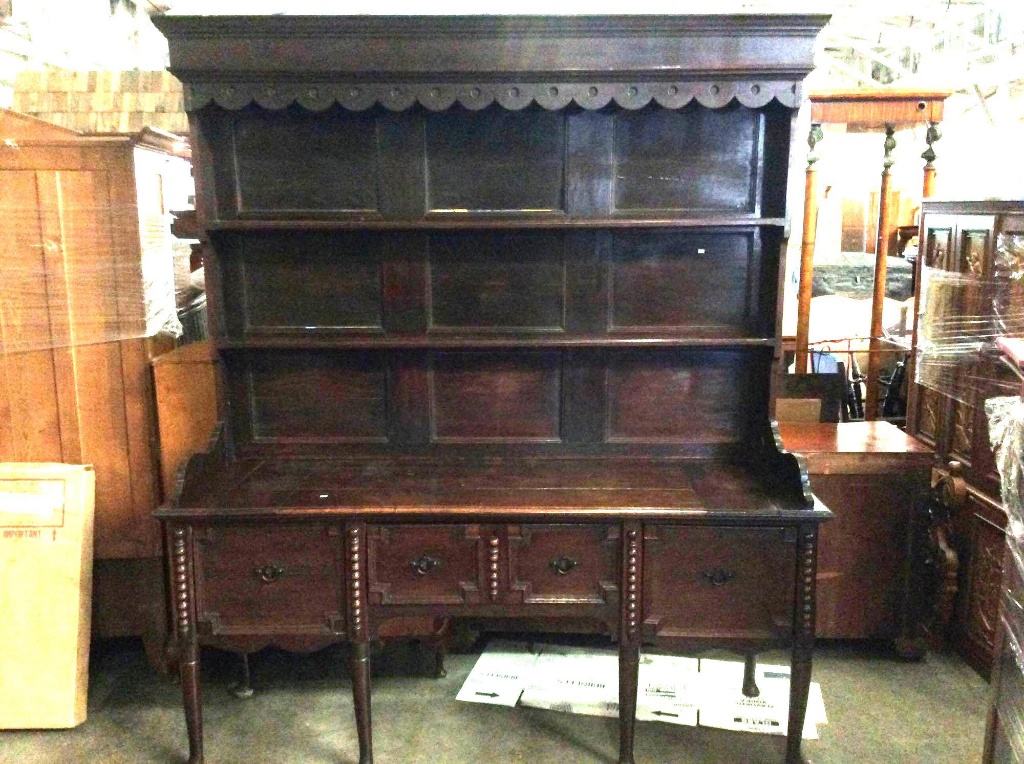 Lot Antique Early 1900 S Huge China Cabinet Buffet And Sideboard