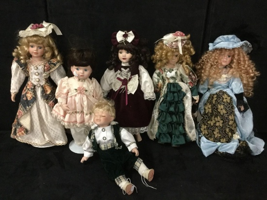 crimson collection porcelain dolls