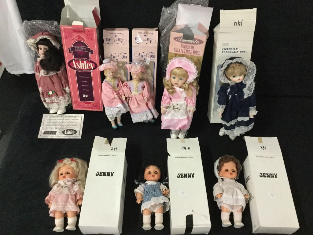 vanity fair porcelain doll collection