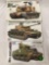 3 model kits by Tamiya 1/35 scale - York Air defense Gun, Sherman Medium Tank + more