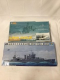 Pair of Naval Ship model kits. Panda Models USS Cole DDG67, Trumpeter USS San Francisco