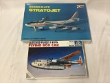 2 model aircraft kits, 1/72 scale. Minicraft Boeing B-47E Stratojet and Italeri Fairchild flying box