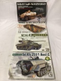 4x ARV Club 1/35 scale model kits - Anti Tank, German Tank Destroyer, German etc