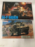 Pair of model kits by DML, 1/35 scale. Both part of the Modern AFV Series. SA-9 Gaskin, BRDM-3 +