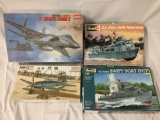 4x military plastic model kits 1/48 scale - Academy, Finemolds, Revell US Navy etc see desc