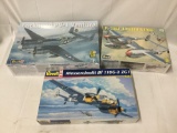 3 Revell Model Kits, 1/48 scale. SEALED Lockheed PV-1 Ventura, SEALED P-38J Lightning etc